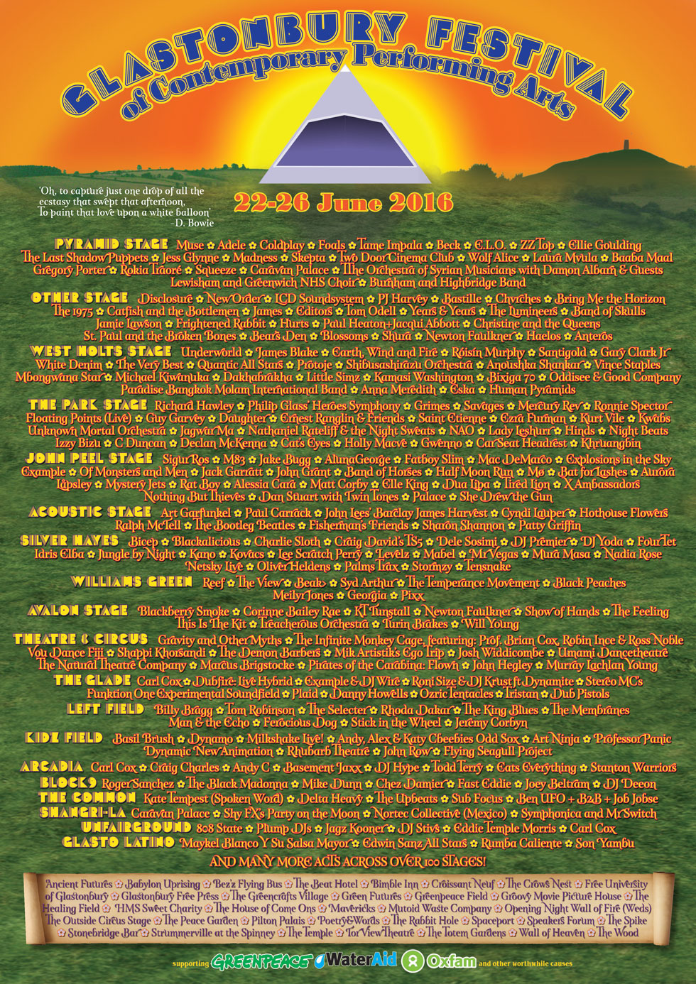 Glastonbury anunció su lineup completo