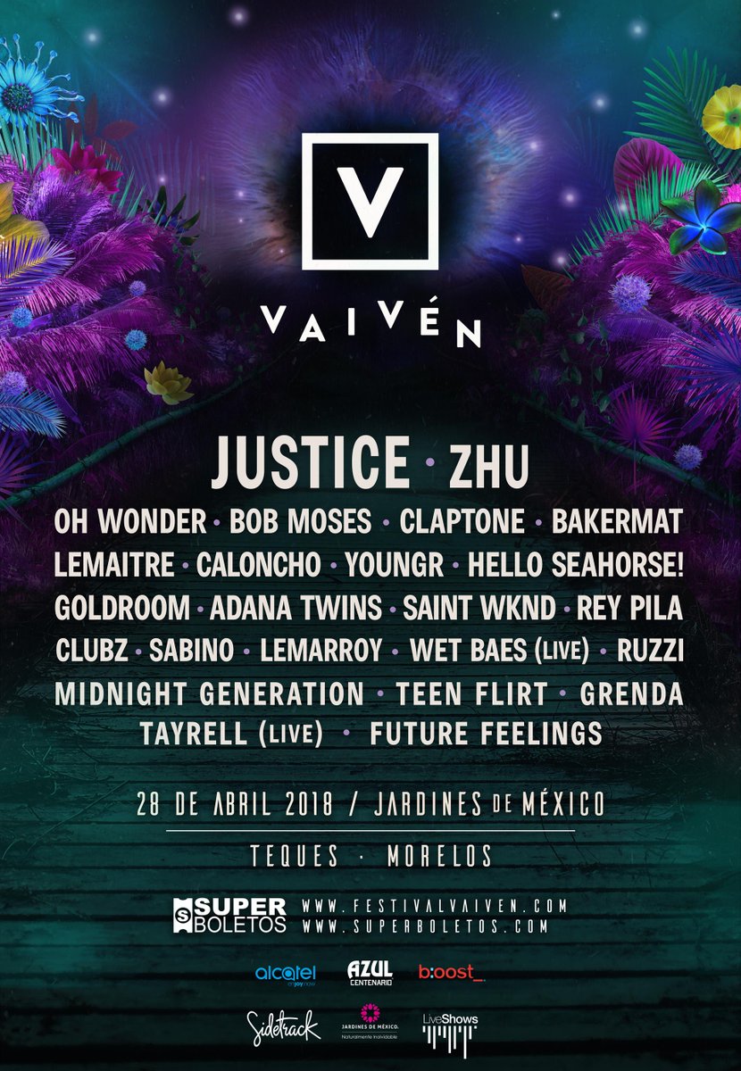 Justice encabeza el Festival Vaivén 2018