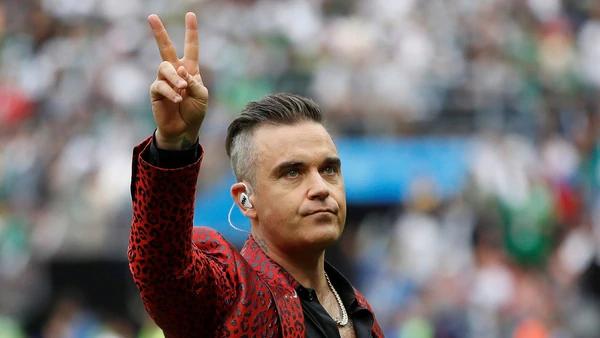 Ve la actuación de Robbie Williams en la inauguración de Rusia 2018