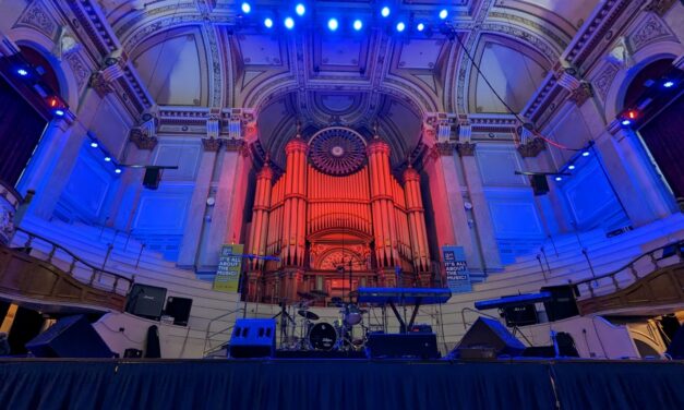 Two metal bands, an enormous pipe organ, and a 19th-century venue: Pantheist and Arð in Huddersfield Town Hall
